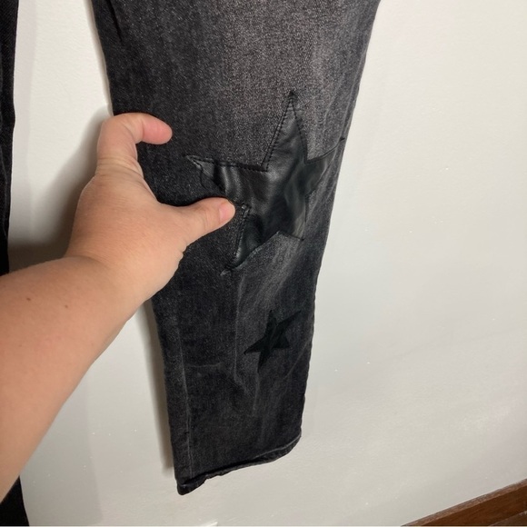 Blank NYC the Madison crop black star Jeans size 29 - Picture 4 of 8